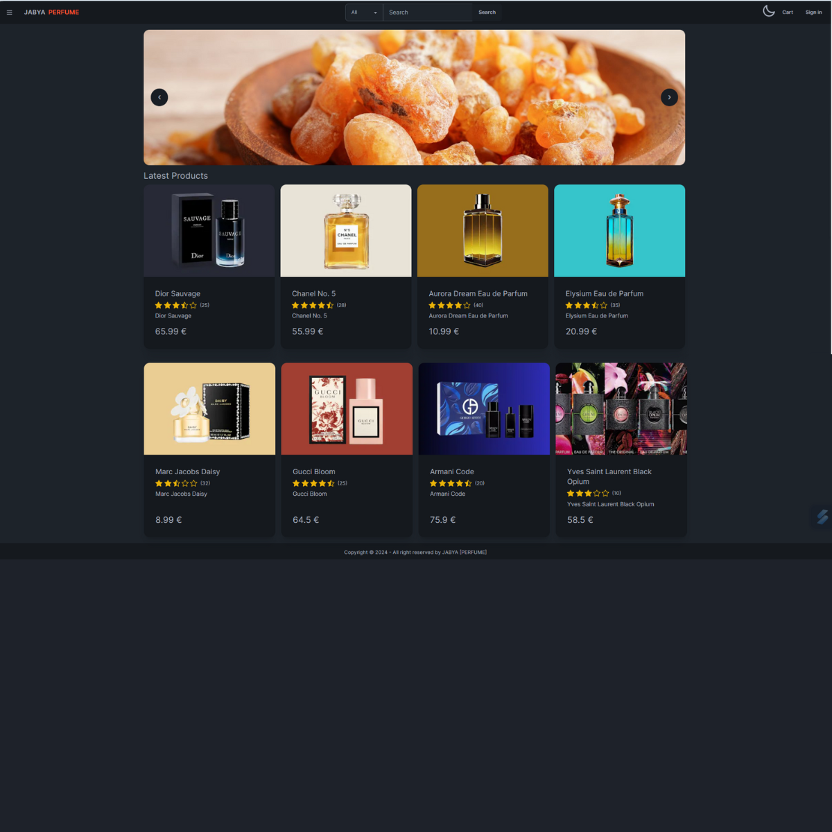 Jabya Perfume E-commerce Projekt